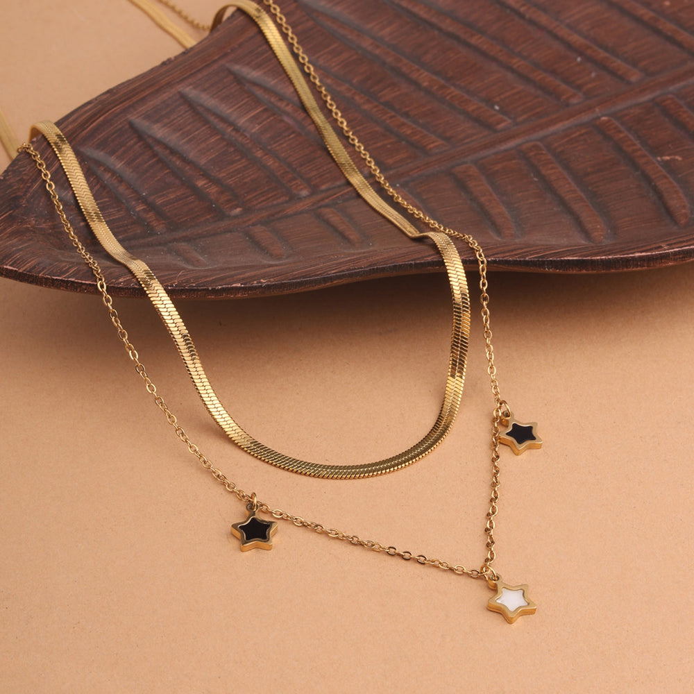 Star Charms Layered Necklace