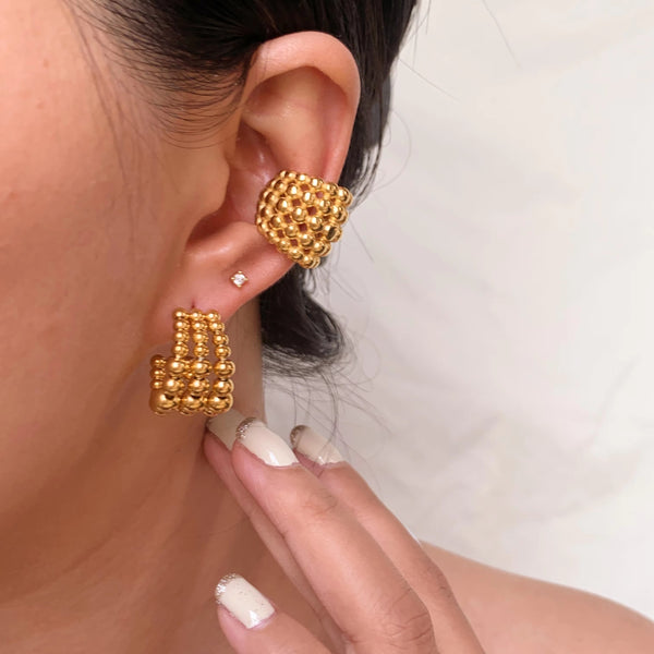 Minimal Golden Cuff Earring