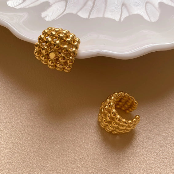 Minimal Golden Cuff Earring