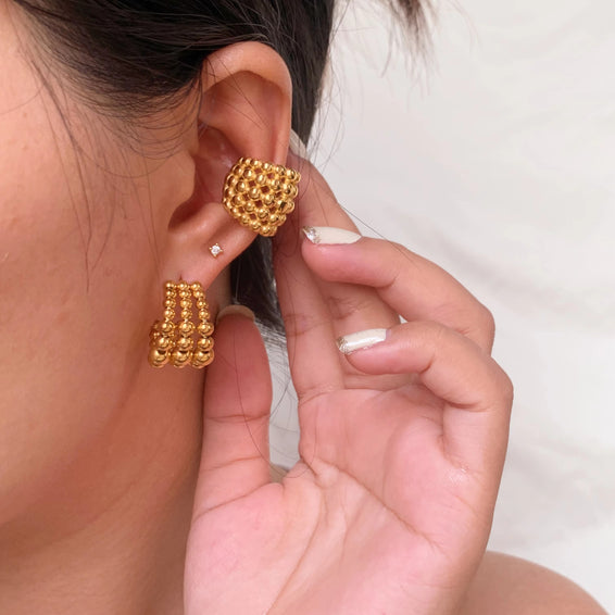 Minimal Golden Cuff Earring