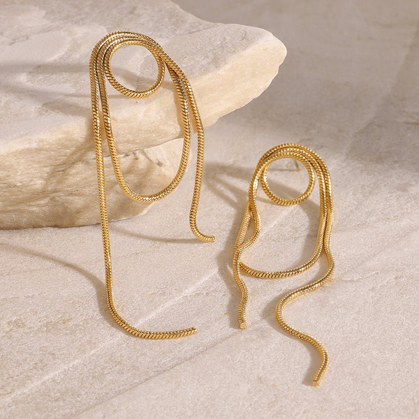 Golden Chain Earrings