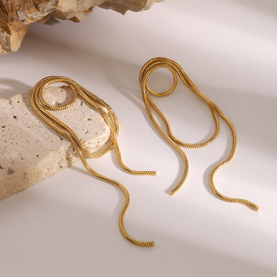 Golden Chain Earrings