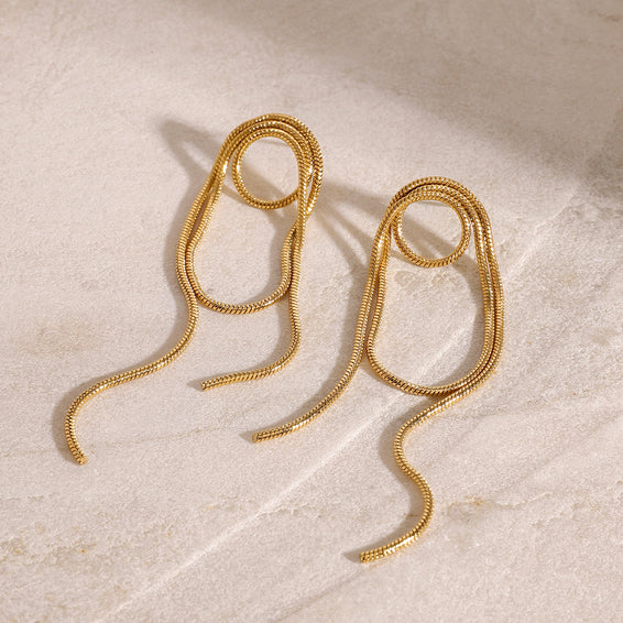 Golden Chain Earrings