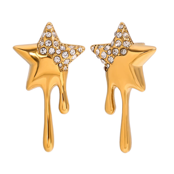 Dripping Star Drop Earrings