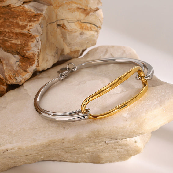 Modern Parallel Link Bracelet