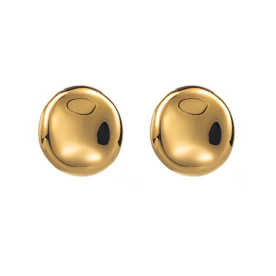 Classic Round Stud Earrings