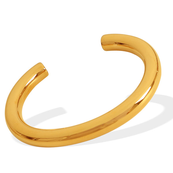 Plain Gold Cuff Bracelet