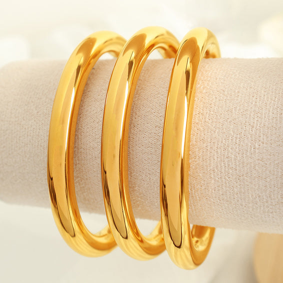 Plain Gold Cuff Bracelet