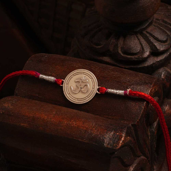 Ombliss 0.01 Carat Lab-Grown Diamond 999 Silver Coin Rakhi