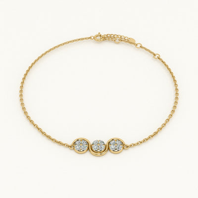 Luna Trio Lab-Grown Diamond Customizable Bracelet