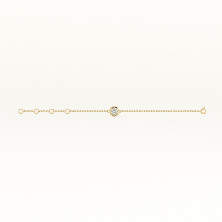 Serein Chain 9KT 0.17 Carat Lab-Grown Diamond Bracelet-4