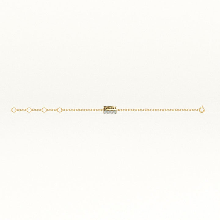 Ivory Ray 9KT 0.07 Carat Lab-Grown Diamond Bracelet-4