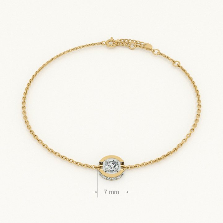 Spark Bar 9KT 0.2 Carat Lab-Grown Diamond Bracelet-2