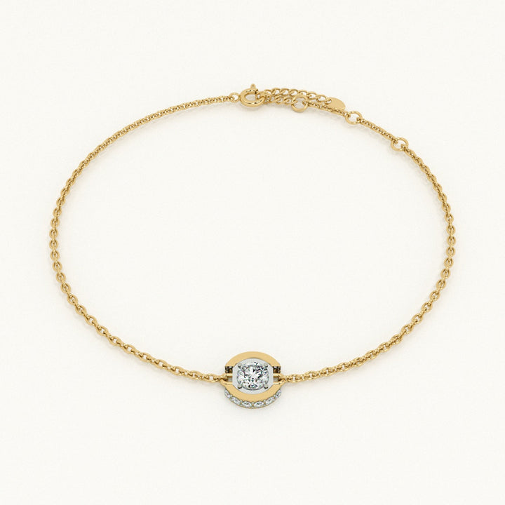 Spark Bar 9KT 0.2 Carat Lab-Grown Diamond Bracelet-1