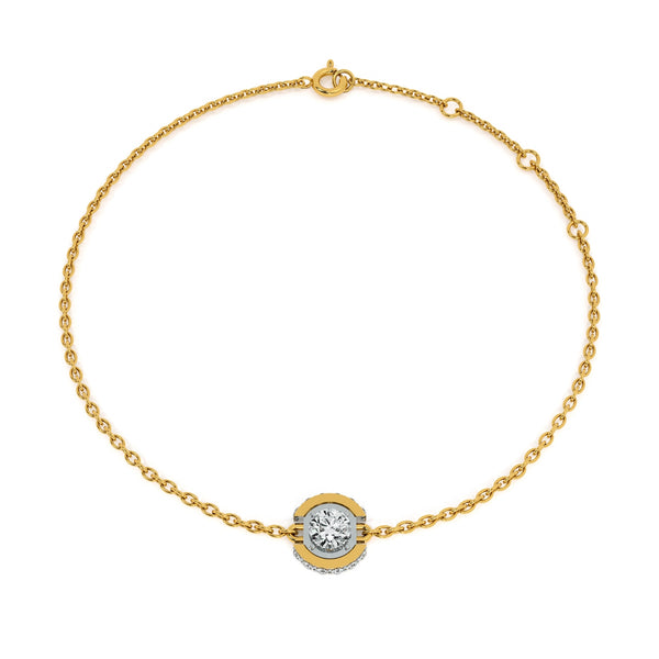 Spark Bar 9KT Gold Lab Grown Diamond Bracelet