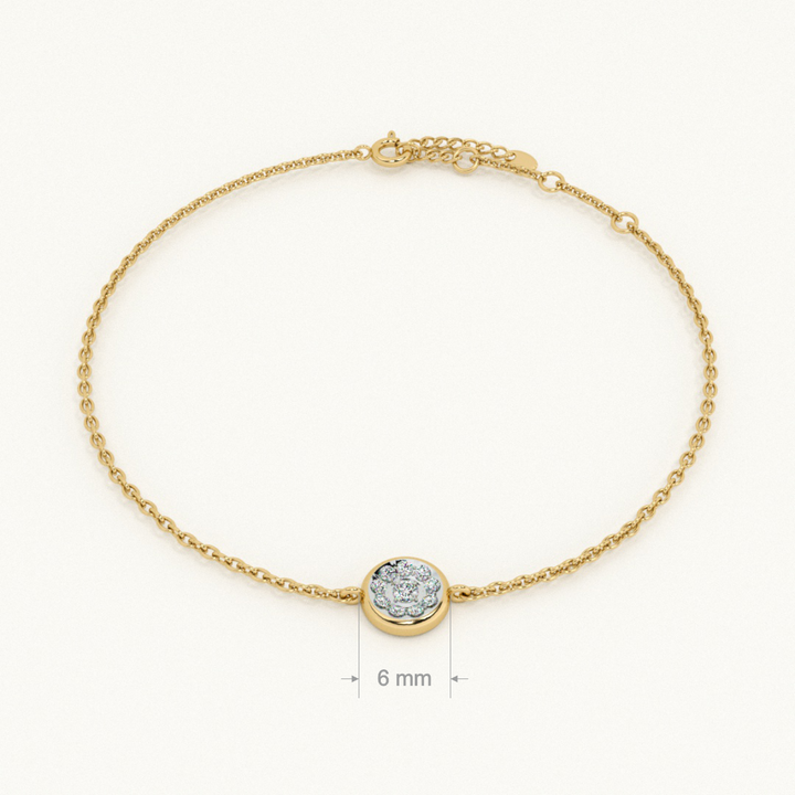 Solstice Spark 9KT 0.05 Carat Lab-Grown Diamond Bracelet-2
