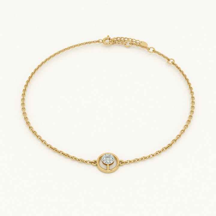 Orba Shine 9KT 0.02 Carat Lab-Grown Diamond Bracelet-1