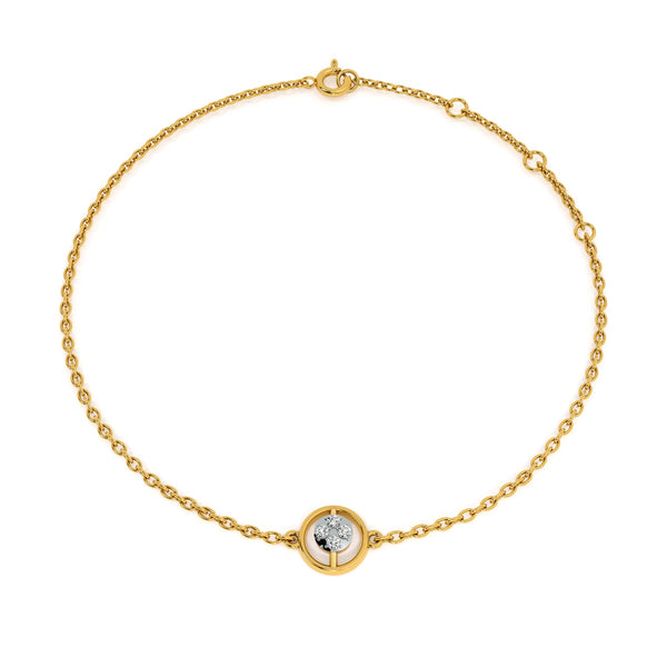 Orba Shine 9KT Gold Lab Grown Diamond Bracelet