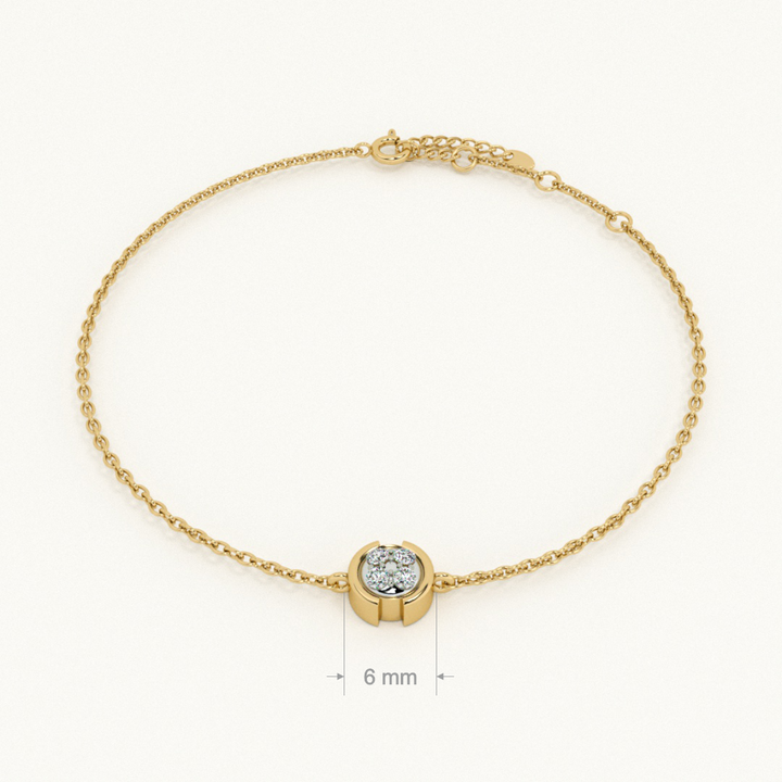 Veda Orb 9KT 0.06 Carat Lab-Grown Diamond Bracelet-2