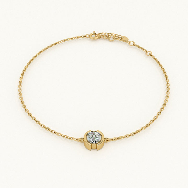 Veda Orb 9KT 0.06 Carat Lab-Grown Diamond Bracelet-1