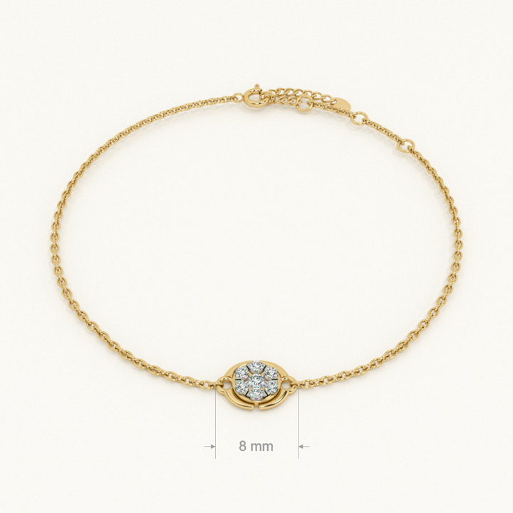 Stella Coin 9KT 0.1 9 Carat Lab-Grow Diamond Bracelet-2