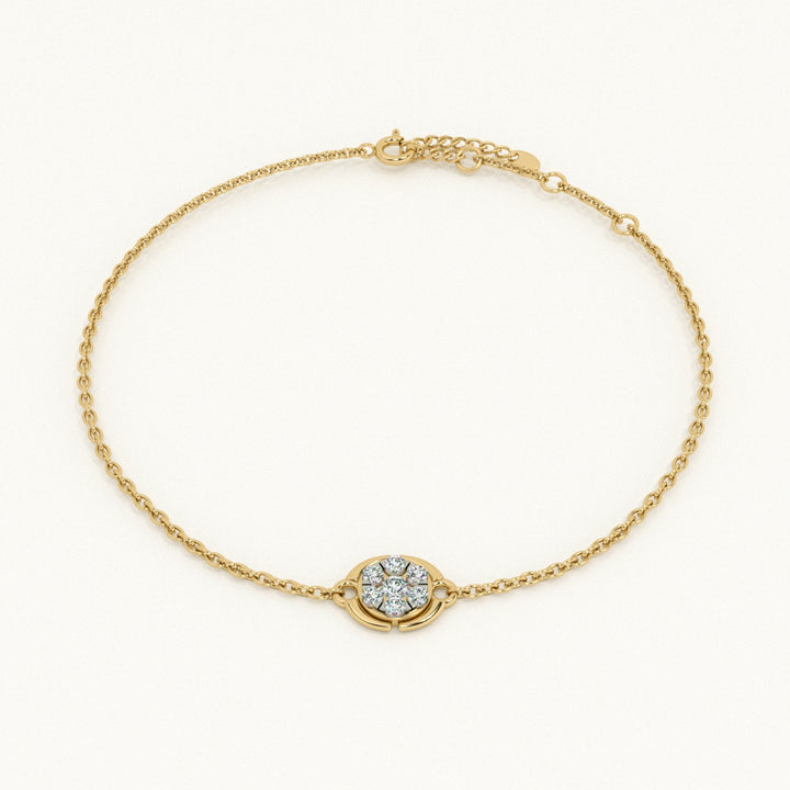 Stella Coin 9KT 0.1 9 Carat Lab-Grow Diamond Bracelet-1