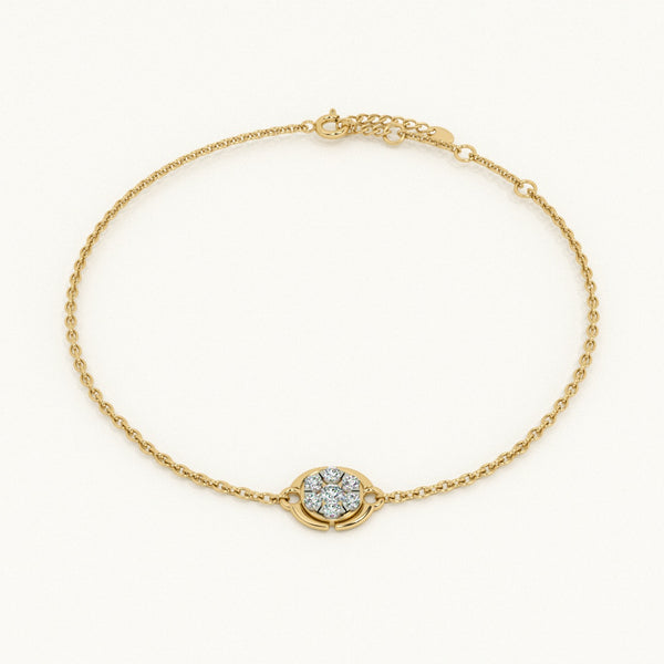 Stella Coin Lab-Grow Diamond Customizable Bracelet