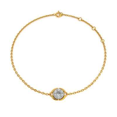 Stella Coin 9KT Gold Lab Grown Diamond Bracelet