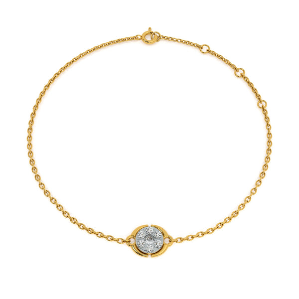 Stella Coin 9KT Gold Lab Grown Diamond Bracelet