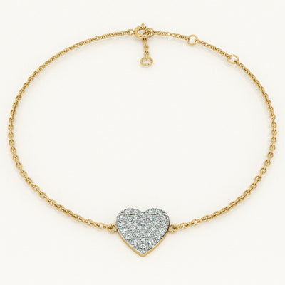 Tender Heart Lab Grown Diamond Customizable Bracelet