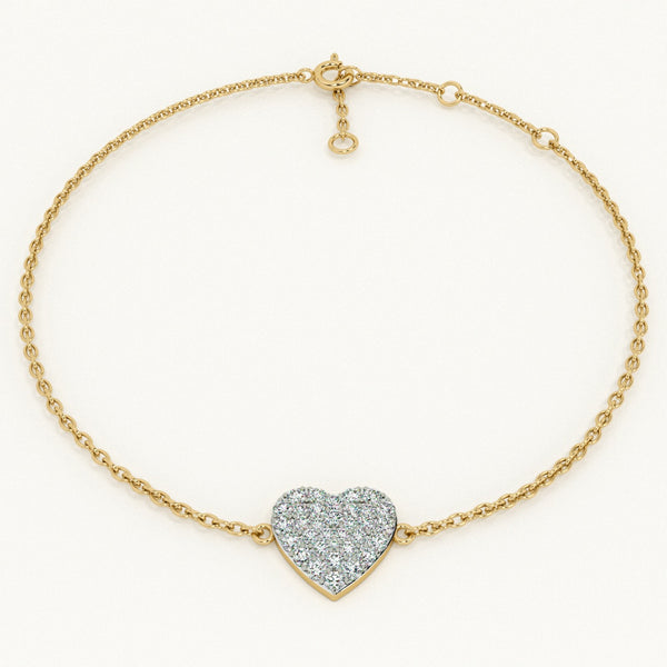 Tender Heart Lab Grown Diamond Customizable Bracelet