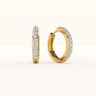 Timeless Lab Grown Diamond Hoop Customizable Earrings