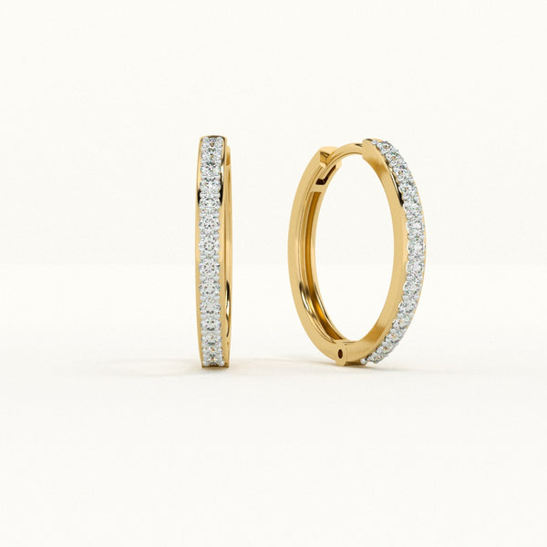Subtle Shine 0.36 Carat 9KT Lab-Grown Diamond Hoops