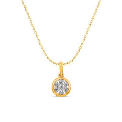Ethereal Bloom 9KT Gold Lab Grown Diamond Necklace