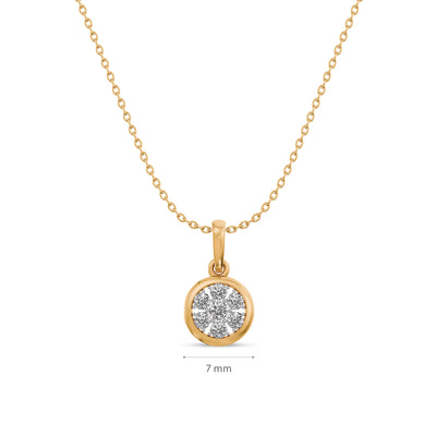 Ethereal Bloom 9KT Gold Lab Grown Diamond Necklace