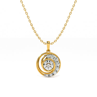 Celestial Halo Lab-Grown Diamond Customizable Necklace