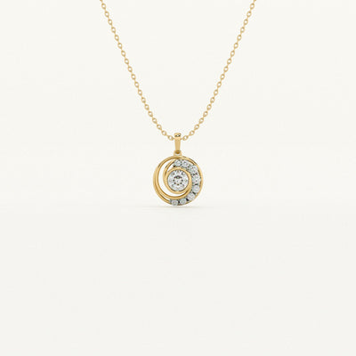 Celestial Halo  Lab-Grown Diamond Customizable Necklace