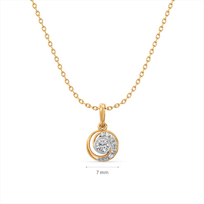 Celestial Halo 9KT Gold Lab Grown Diamond Necklace