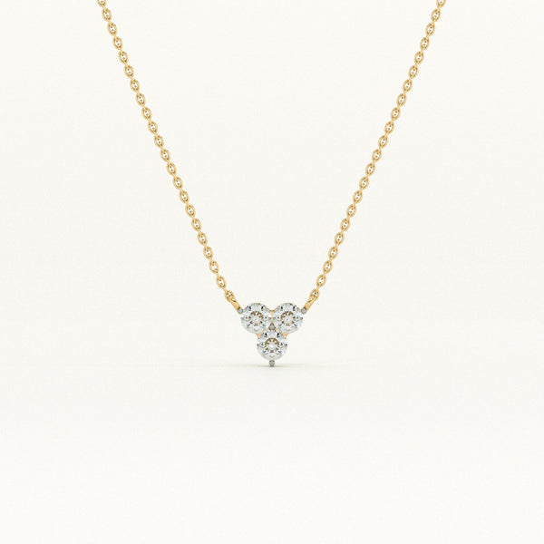 Trinity Glow Lab-Grown Diamond Customizable Necklace