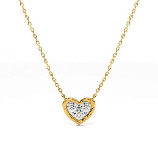 Sweetheart Aura Lab-Grown Diamond Customizable Necklace