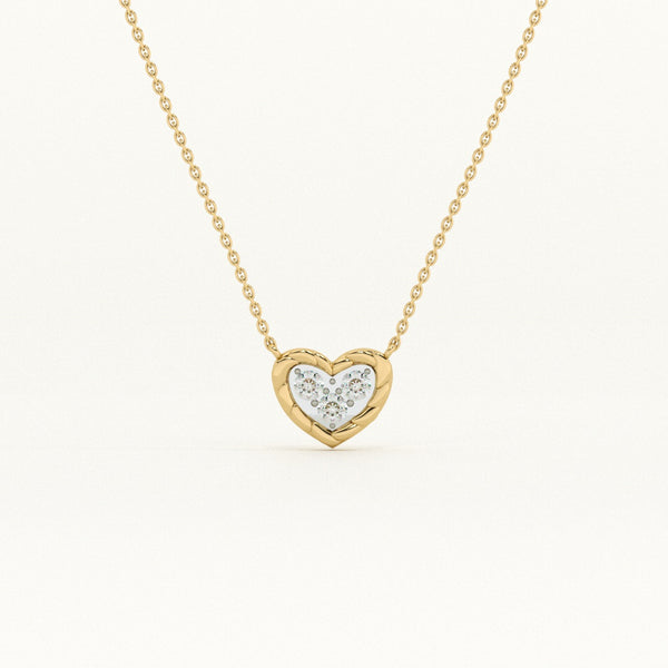 Sweetheart Aura Lab-Grown Diamond Customizable Necklace
