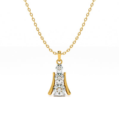 Initial Spark Lab-Grown Diamond Customizable Necklace