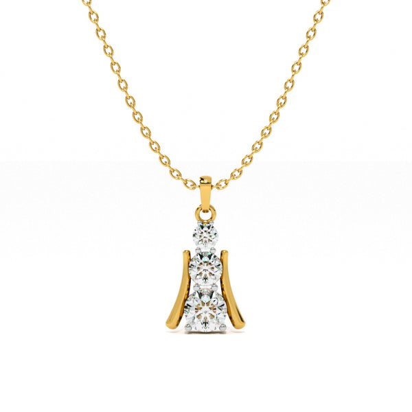 Initial Spark Lab-Grown Diamond Customizable Necklace