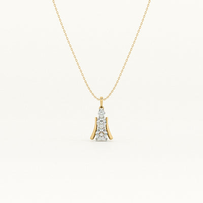Initial Spark Lab-Grown Diamond Customizable Necklace
