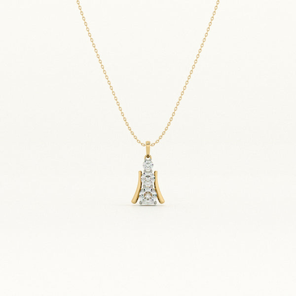 Initial Spark Lab-Grown Diamond Customizable Necklace