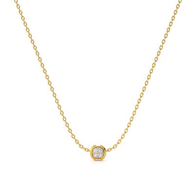 Eternal Frame 9KT Gold Lab Grown Diamond Necklace
