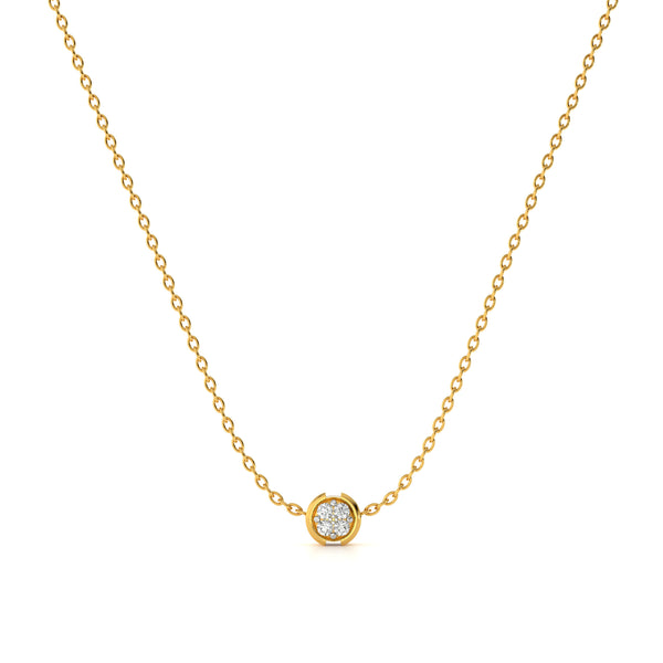 Eternal Frame 9KT Gold Lab Grown Diamond Necklace - 5