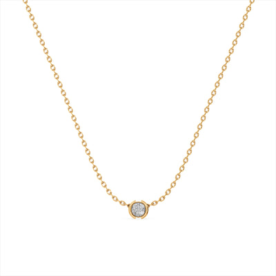 Eternal Frame 9KT Gold Lab Grown Diamond Necklace