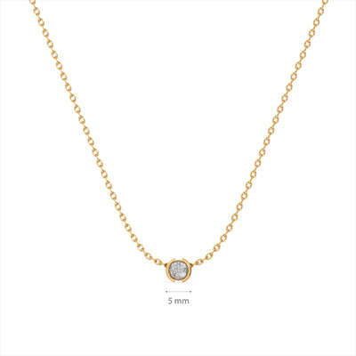 Eternal Frame 9KT Gold Lab Grown Diamond Necklace