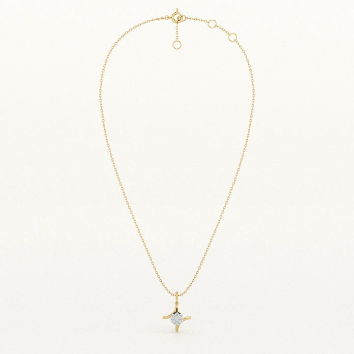 Charm Axis 9KT 0.04 Carat Lab-Grown Diamond Necklace-4